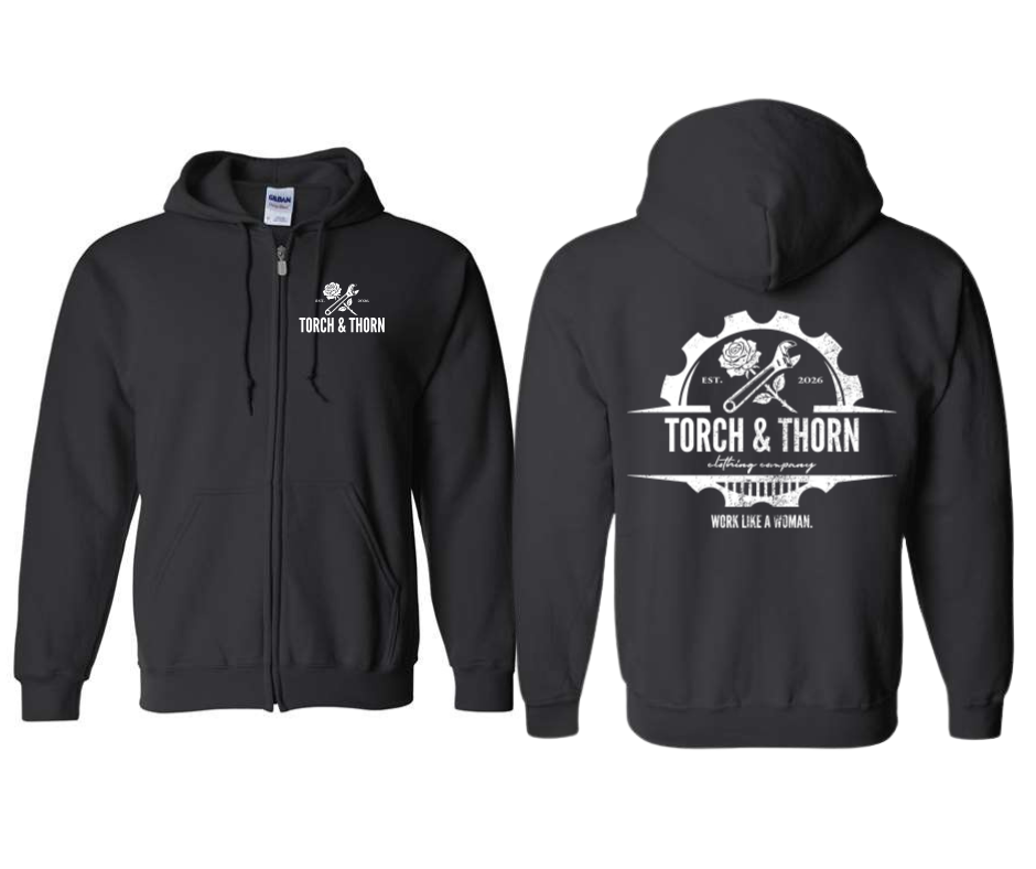 Torch & Thorn Signature Zip-Up Hoodie