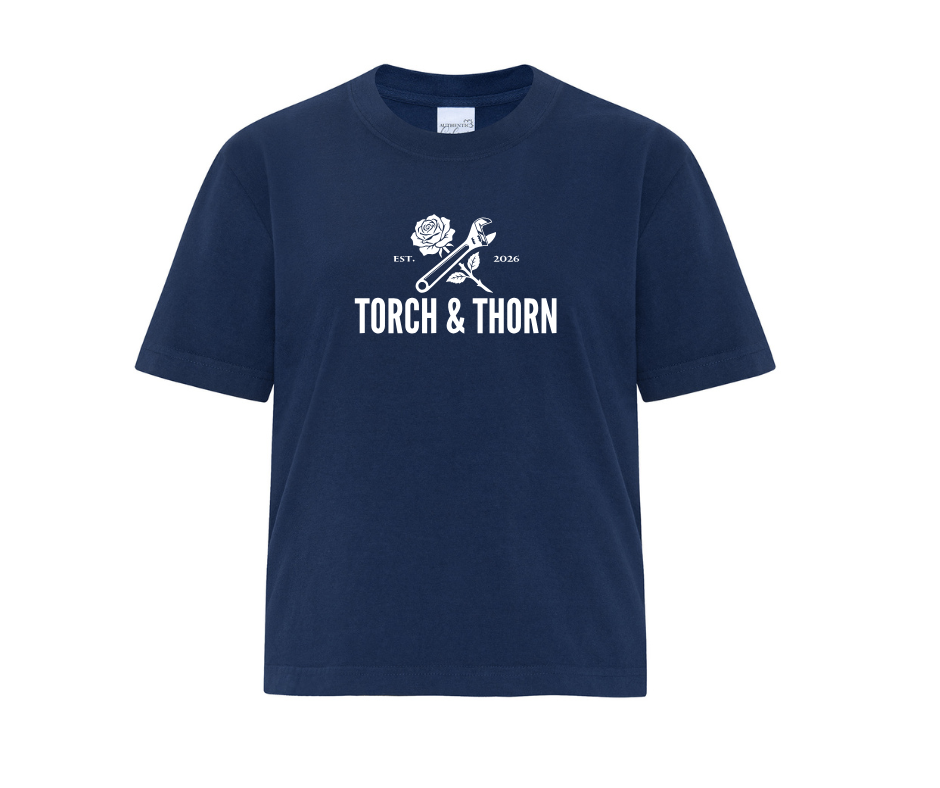 T&T Garment-Dyed Premium Ladies Boxy Tee