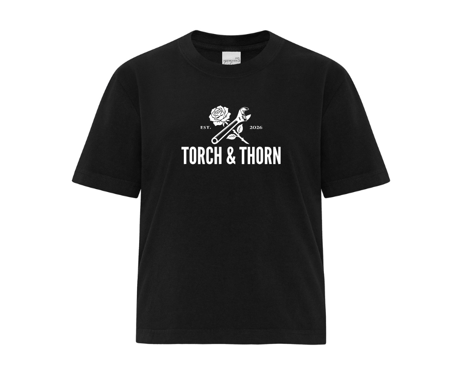 T&T Garment-Dyed Premium Ladies Boxy Tee