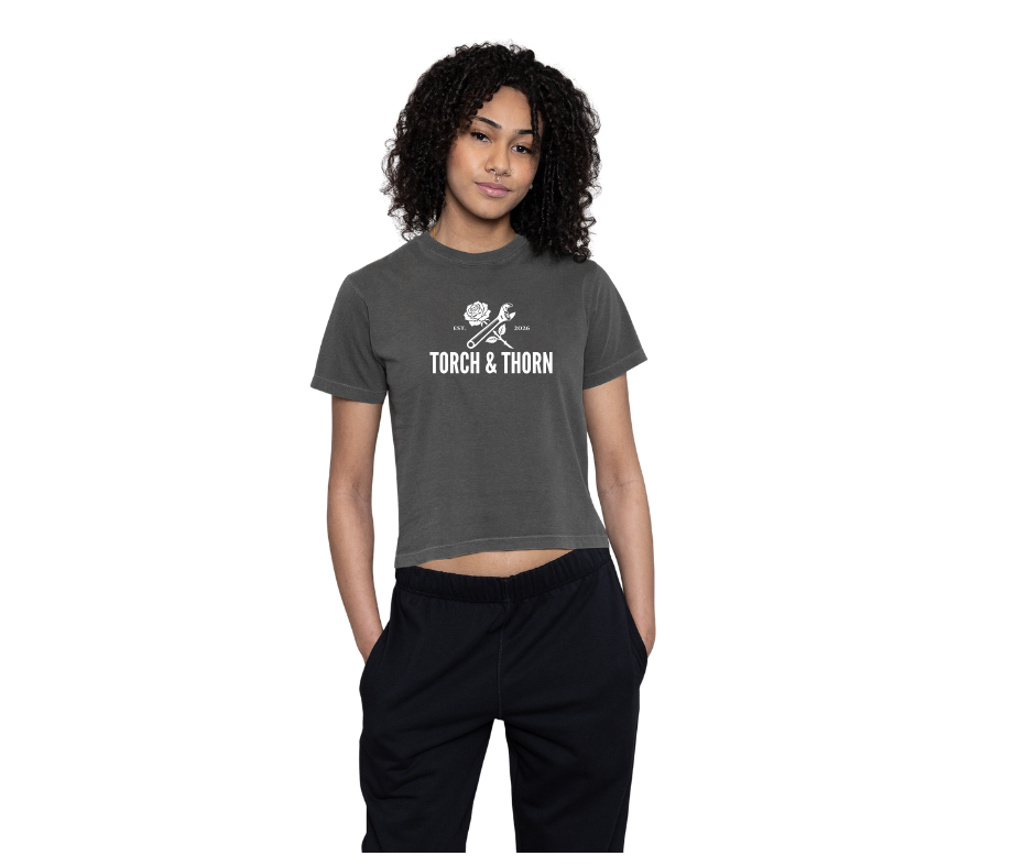 T&T Garment-Dyed Premium Ladies Boxy Tee