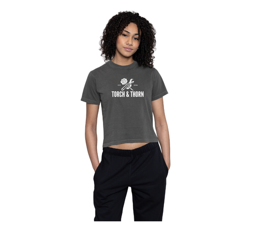 T&T Garment-Dyed Premium Ladies Boxy Tee