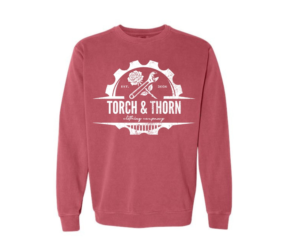 T&T Garment-Dyed Premium Crewneck