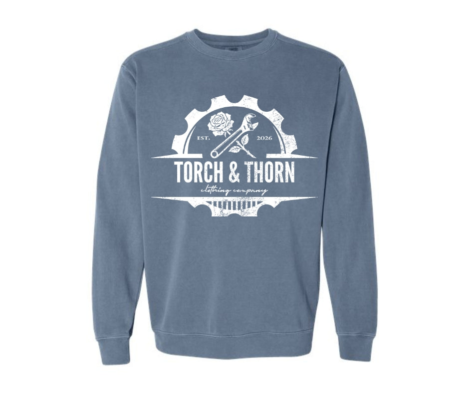 T&T Garment-Dyed Premium Crewneck