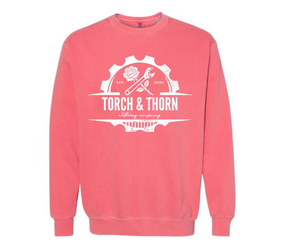 T&T Garment-Dyed Premium Crewneck