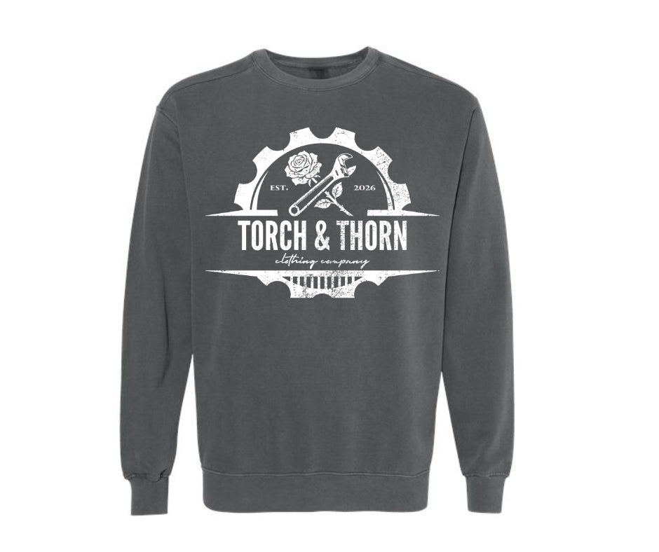 T&T Garment-Dyed Premium Crewneck